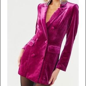 Forever 21 Magenta blazer dress